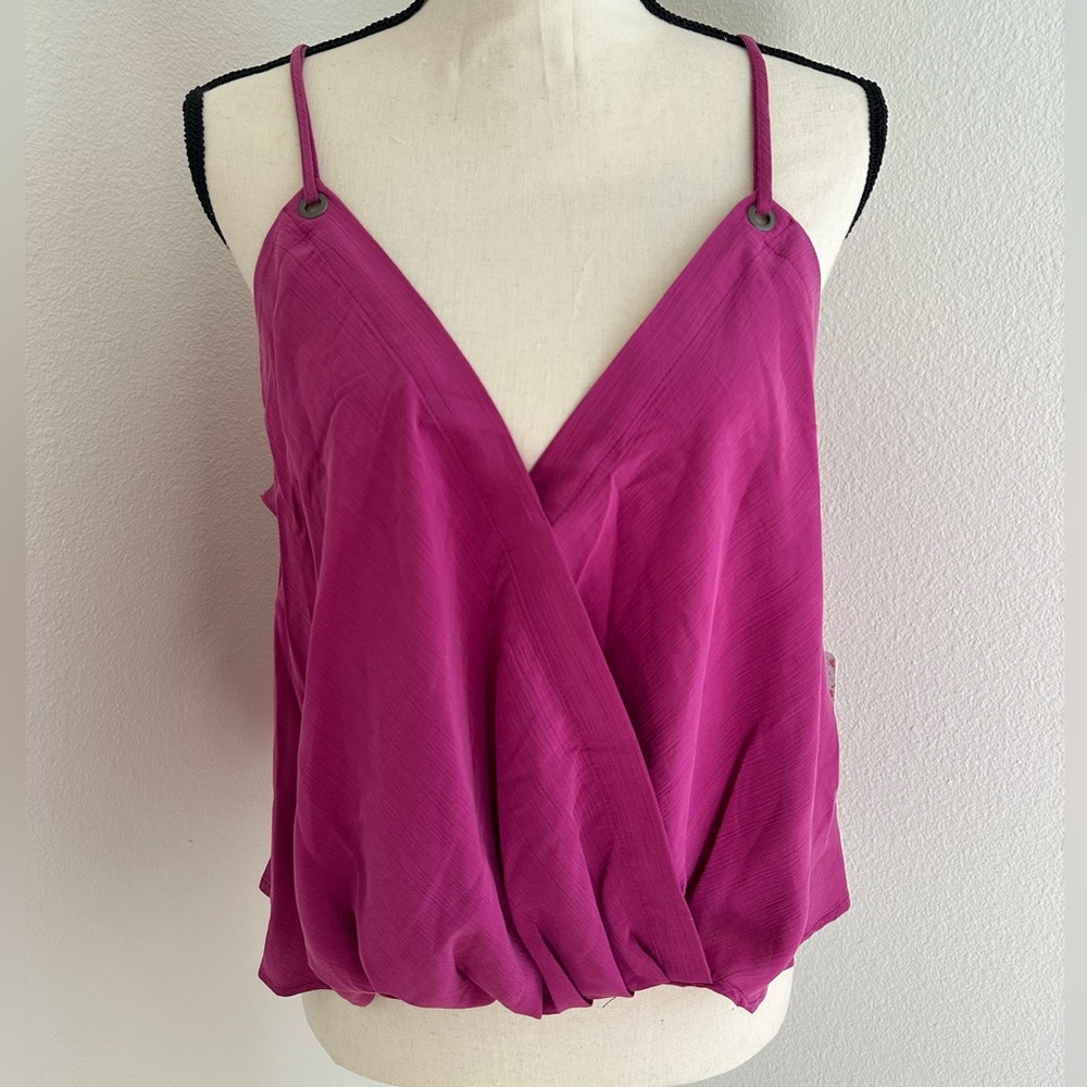 NWT Free People All Mine Top in Açaí XS